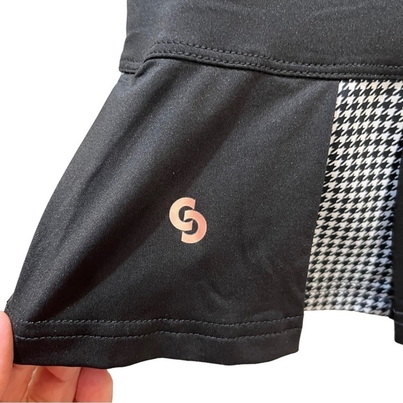 Cross Court Tennis Skirt Black w/ Herringbone Pleats NWT Sz L - Picture 10 of 11